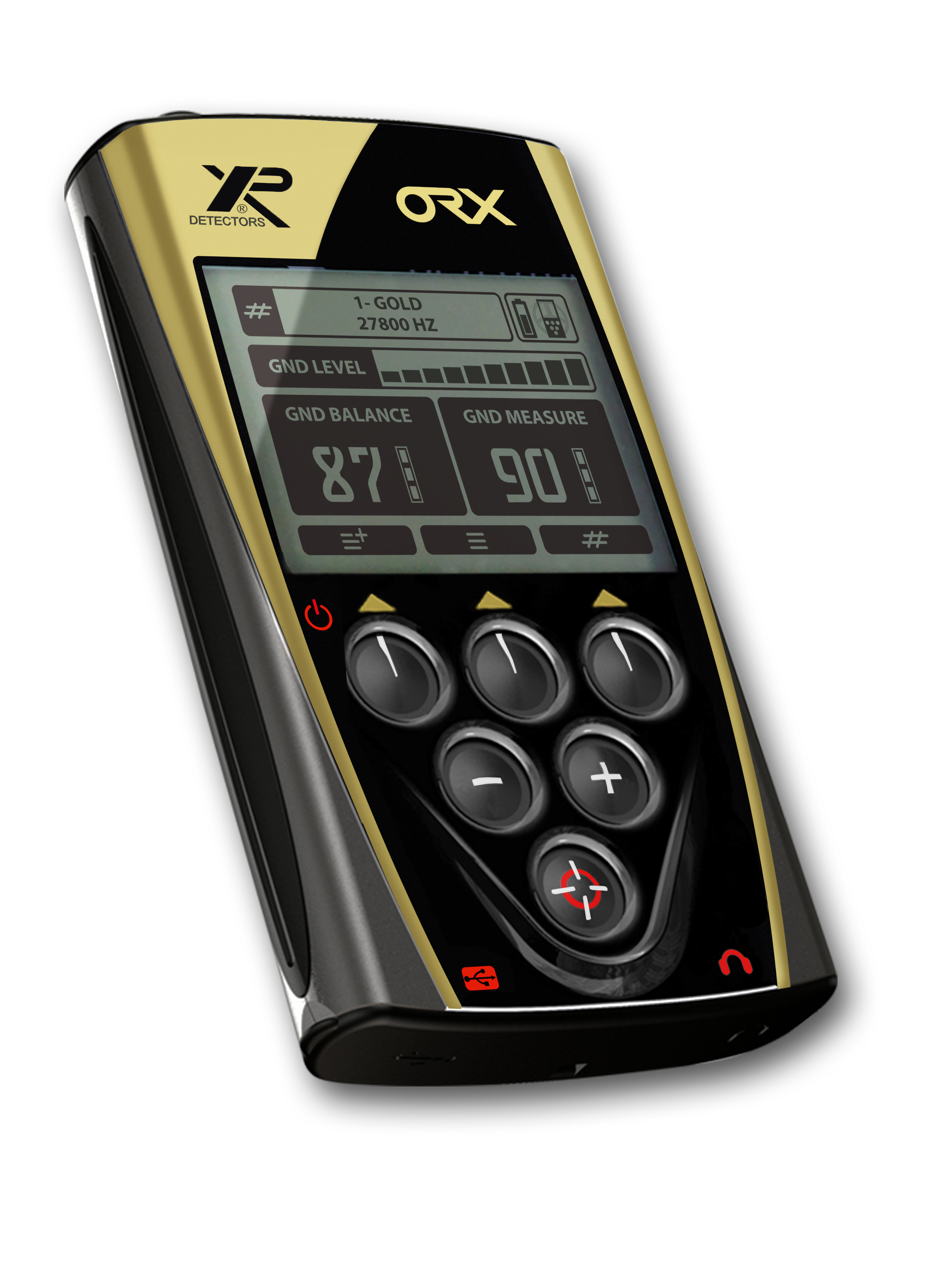 XP ORX X35 28 WSA Metalldetektor Fernbedienung seite